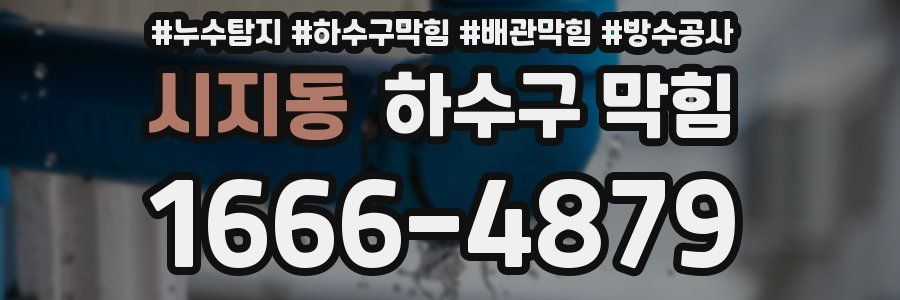 시지동 하수구 막힘