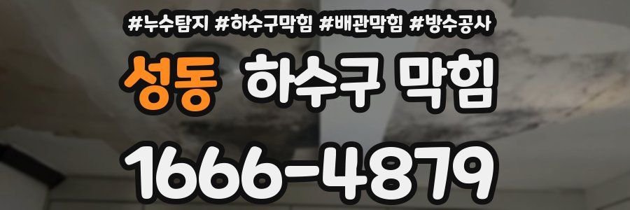 성동 하수구 막힘