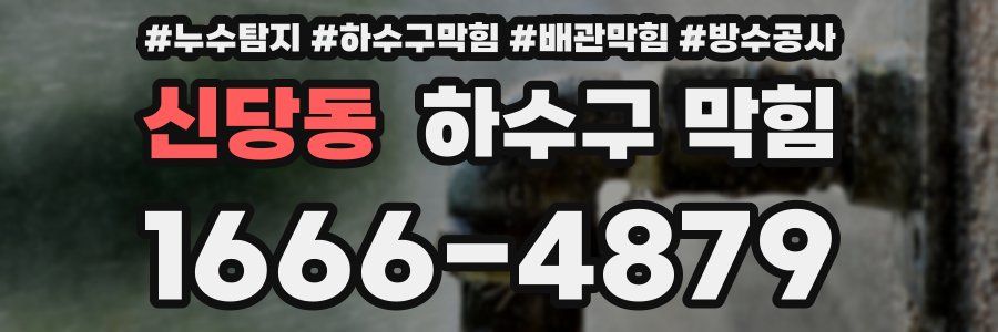 신당동 하수구 막힘