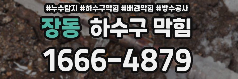 장동 하수구 막힘