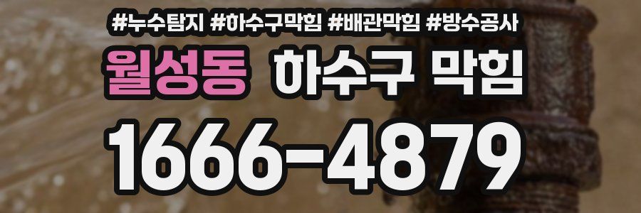 월성동 하수구 막힘