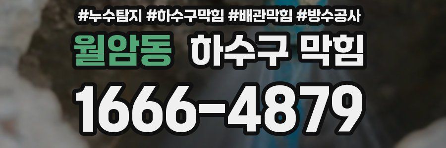 월암동 하수구 막힘