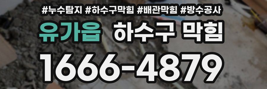 유가읍 하수구 막힘
