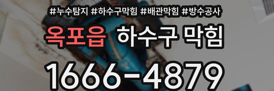 옥포읍 하수구 막힘