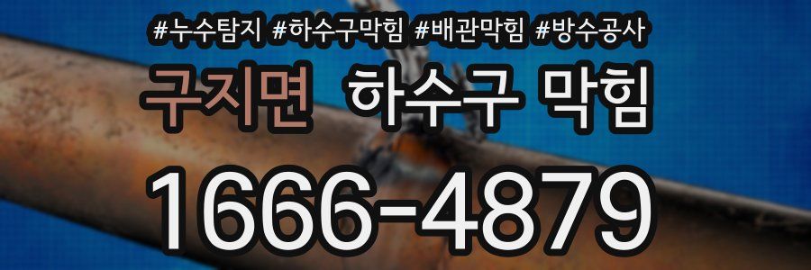 구지면 하수구 막힘