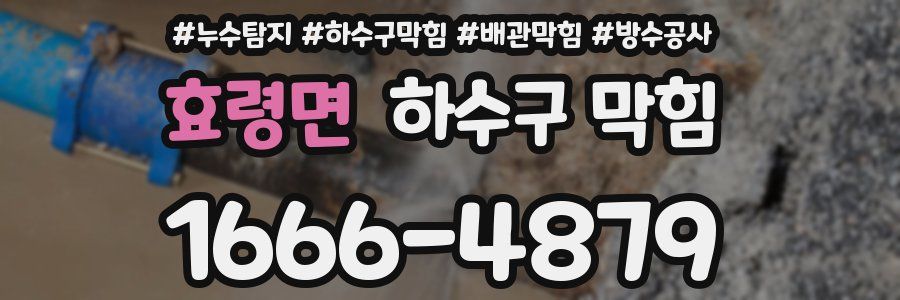 효령면 하수구 막힘