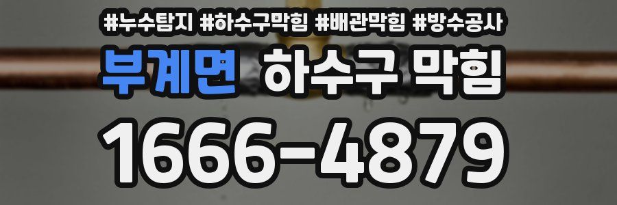부계면 하수구 막힘