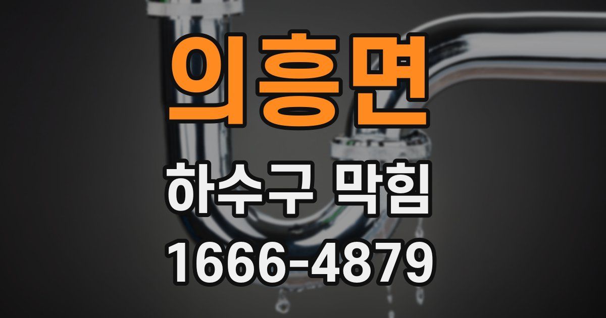 의흥면 하수구 막힘