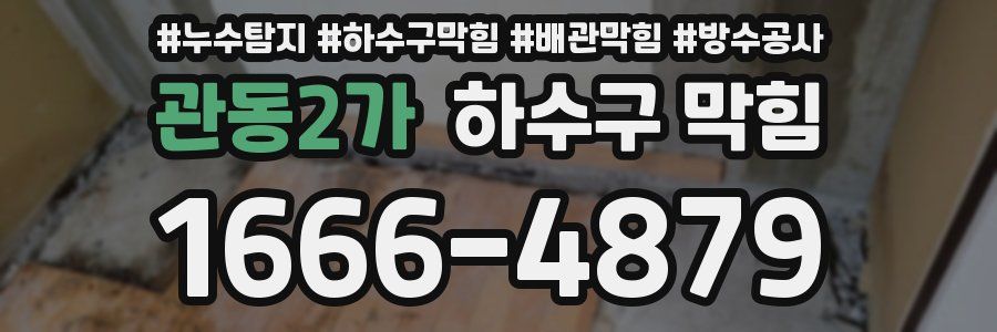 관동2가 하수구 막힘