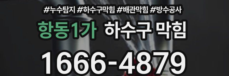 항동1가 하수구 막힘
