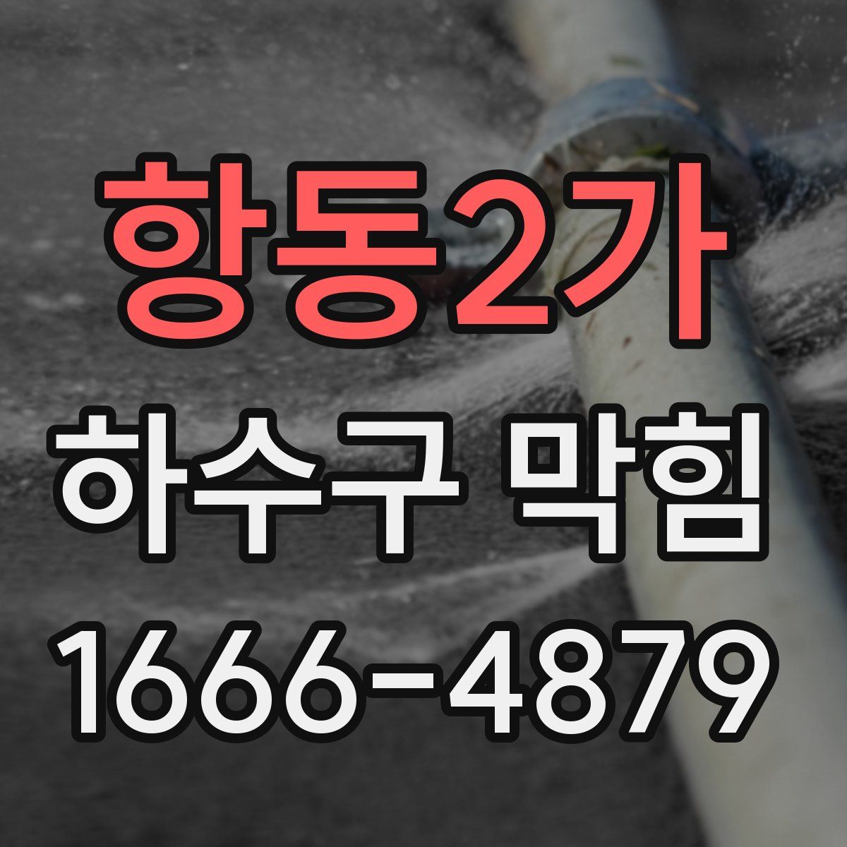 항동2가 하수구 막힘