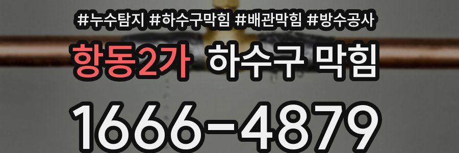 항동2가 하수구 막힘