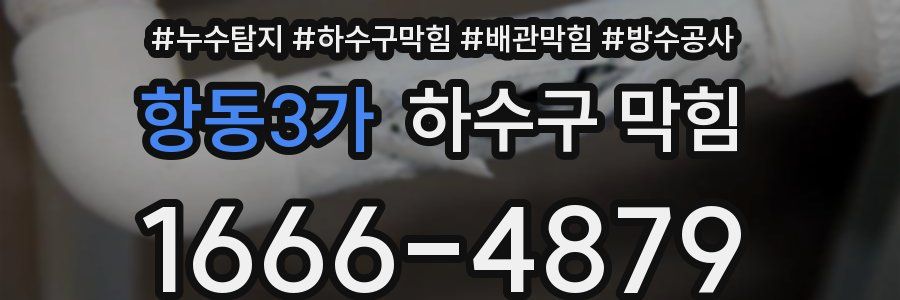 항동3가 하수구 막힘