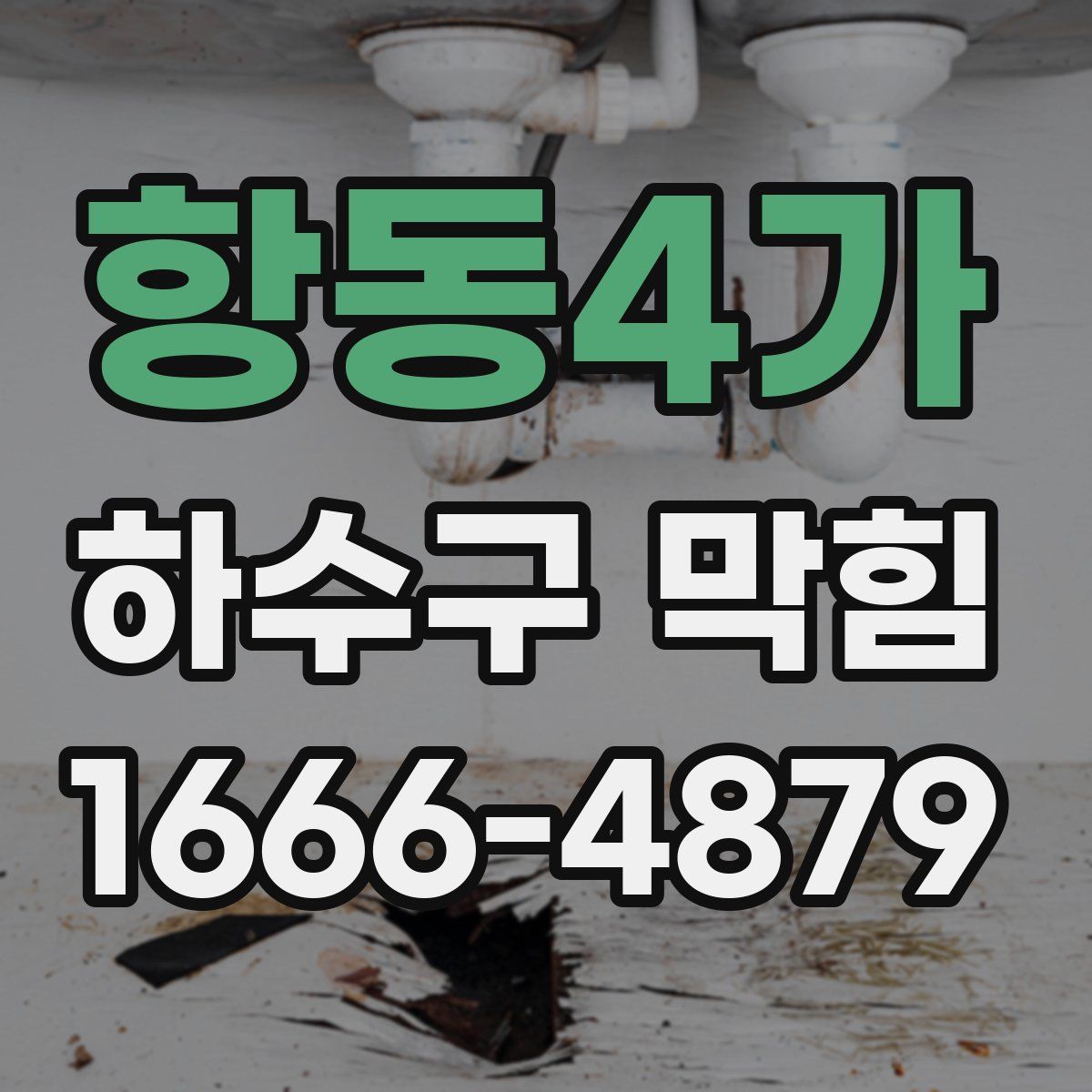 항동4가 하수구 막힘