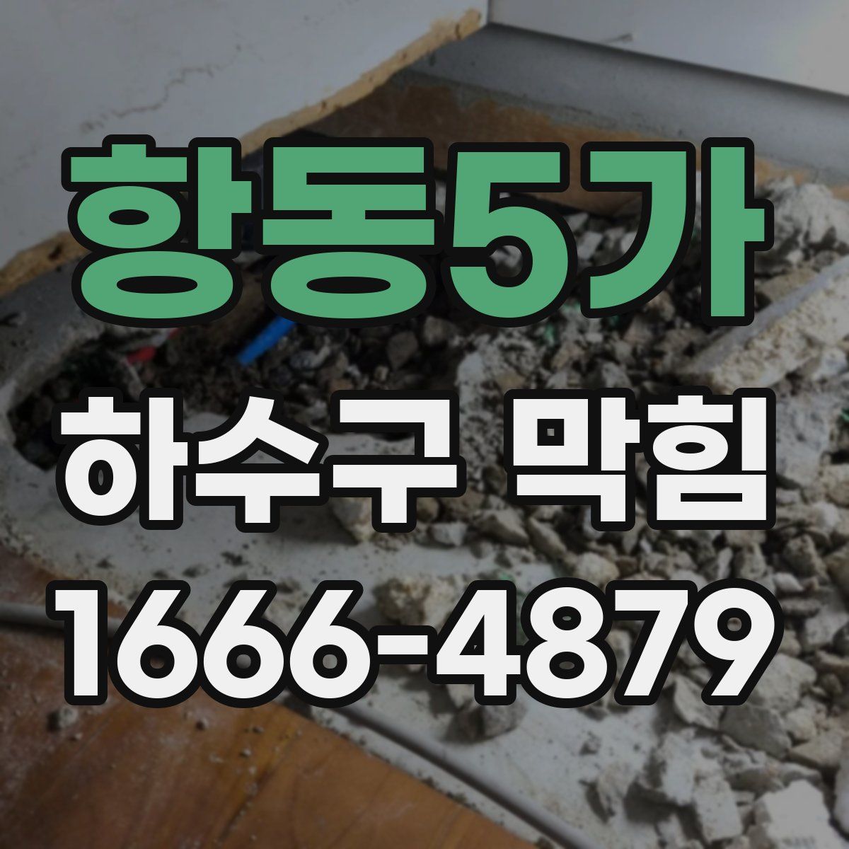 항동5가 하수구 막힘
