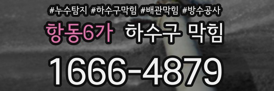 항동6가 하수구 막힘