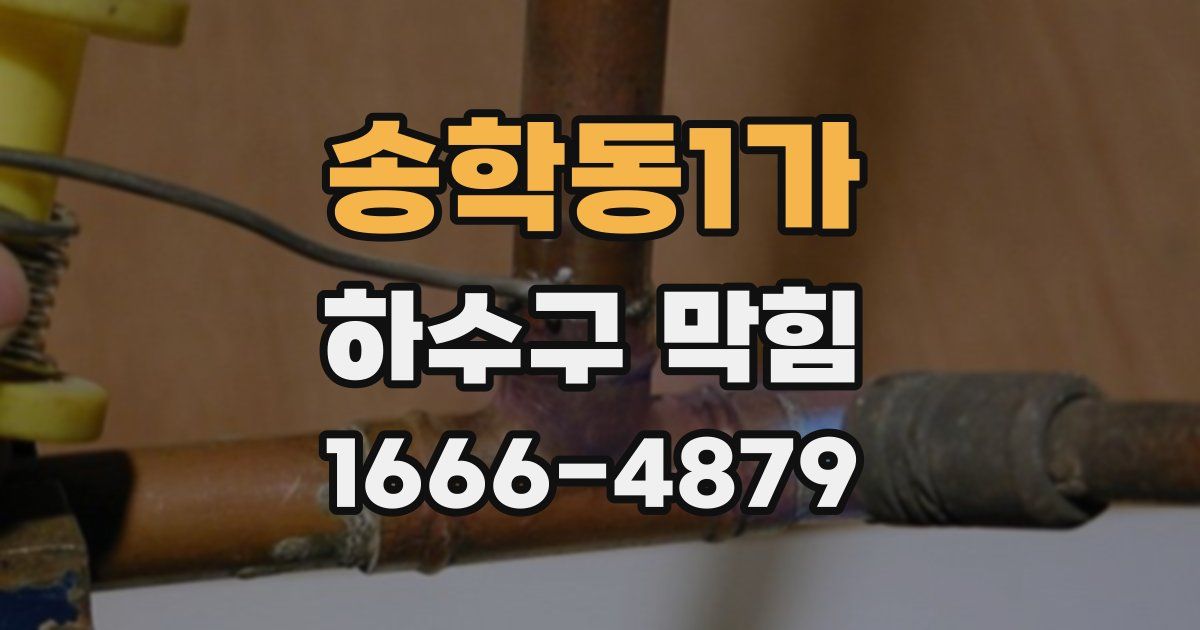 송학동1가 하수구 막힘