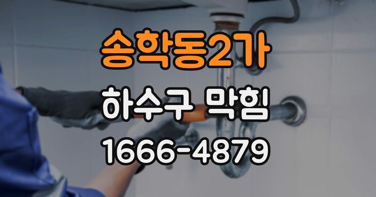 송학동2가 하수구 막힘