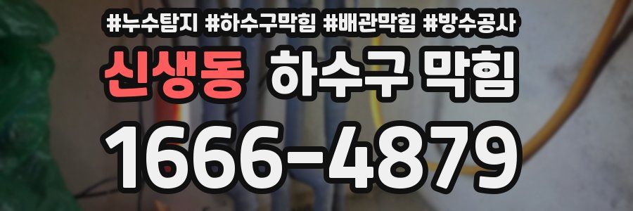 신생동 하수구 막힘
