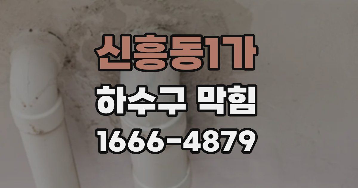 신흥동1가 하수구 막힘