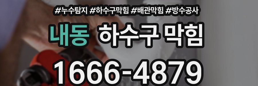 내동 하수구 막힘