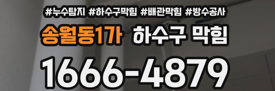 송월동1가 하수구 막힘