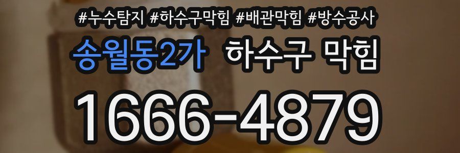 송월동2가 하수구 막힘