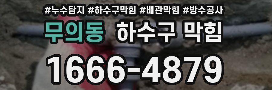 무의동 하수구 막힘