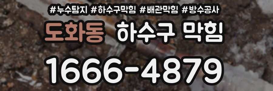 도화동 하수구 막힘