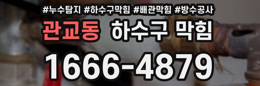 관교동 하수구 막힘