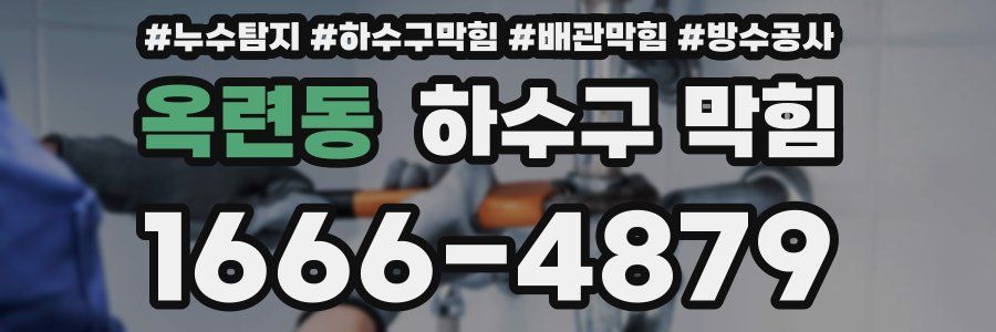 옥련동 하수구 막힘