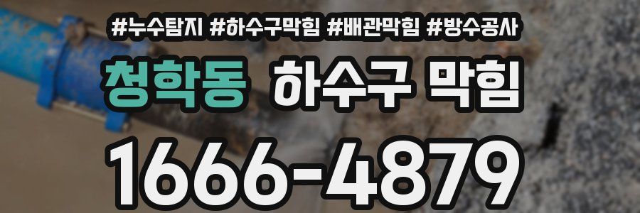 청학동 하수구 막힘