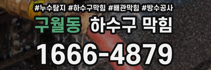 구월동 하수구 막힘