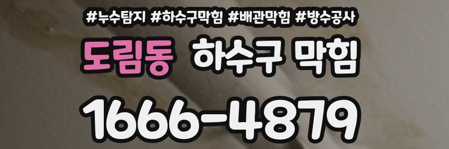 도림동 하수구 막힘