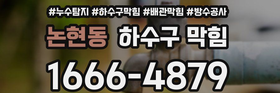 논현동 하수구 막힘