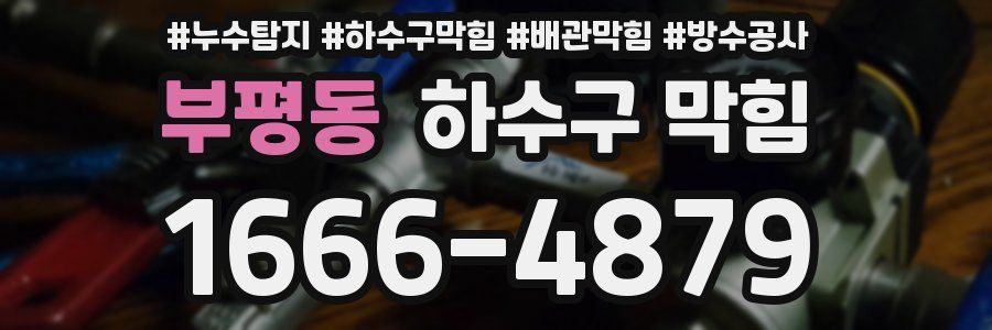 부평동 하수구 막힘