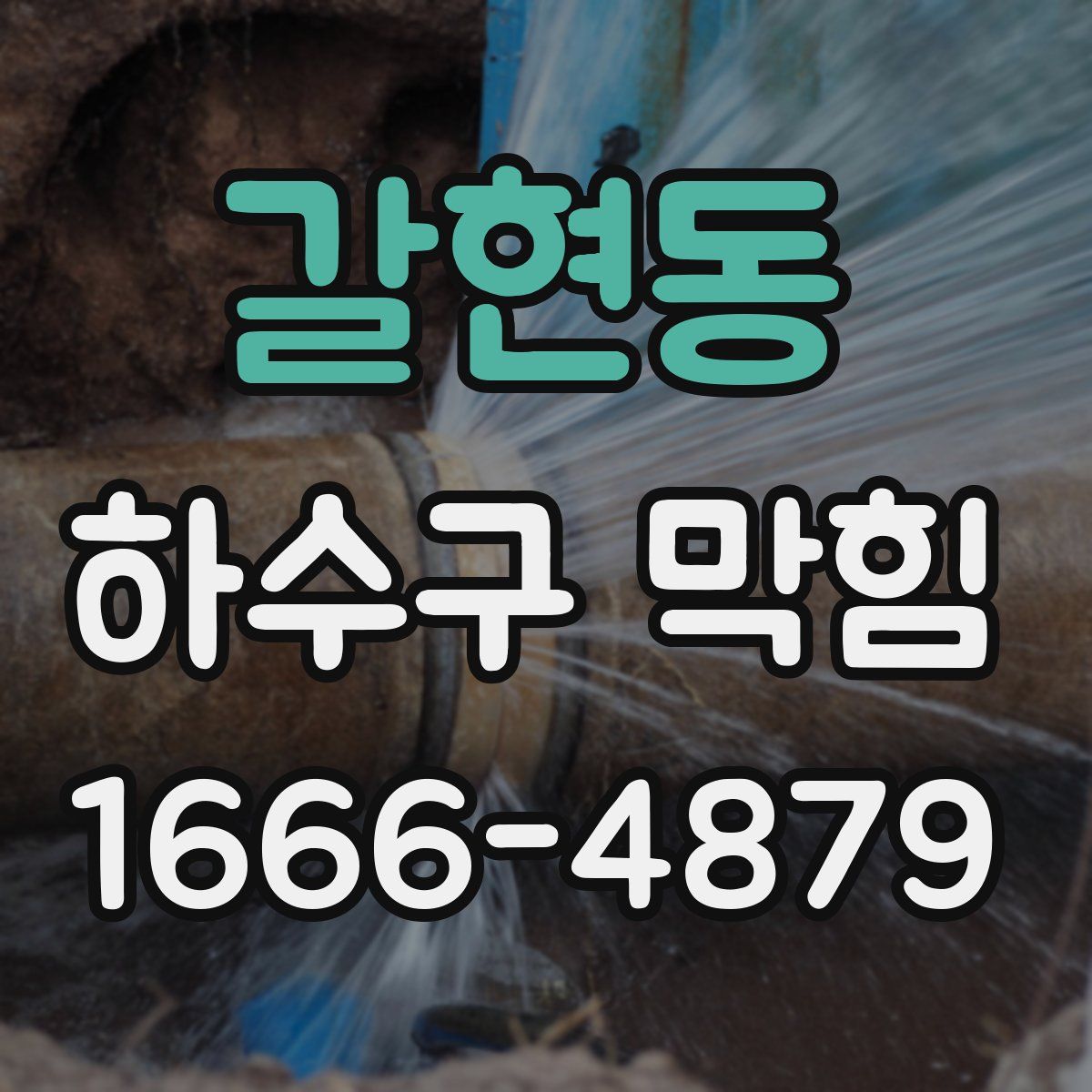 갈현동 하수구 막힘