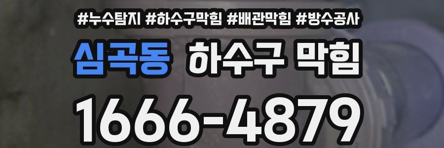 심곡동 하수구 막힘