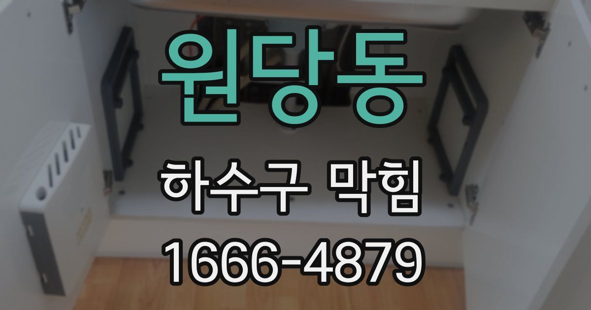 원당동 하수구 막힘