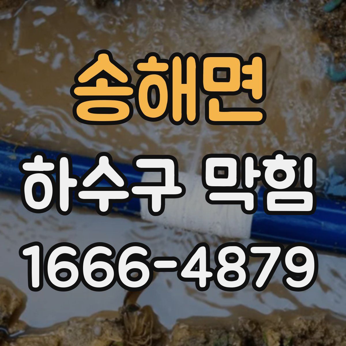 송해면 하수구 막힘
