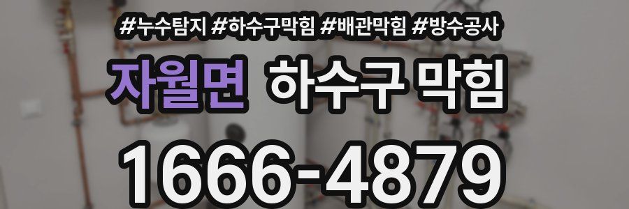 자월면 하수구 막힘