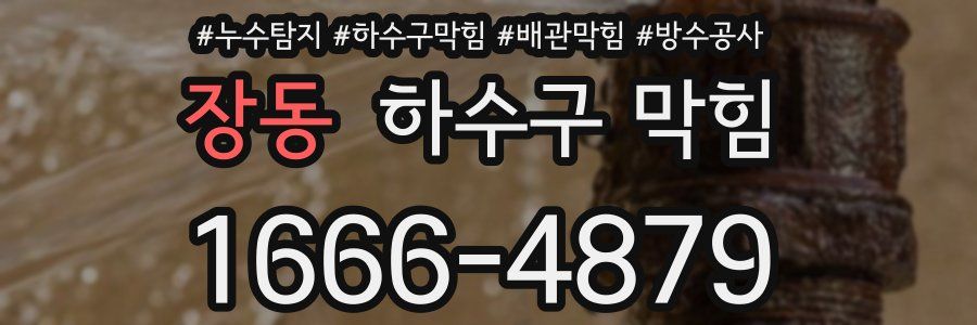 장동 하수구 막힘
