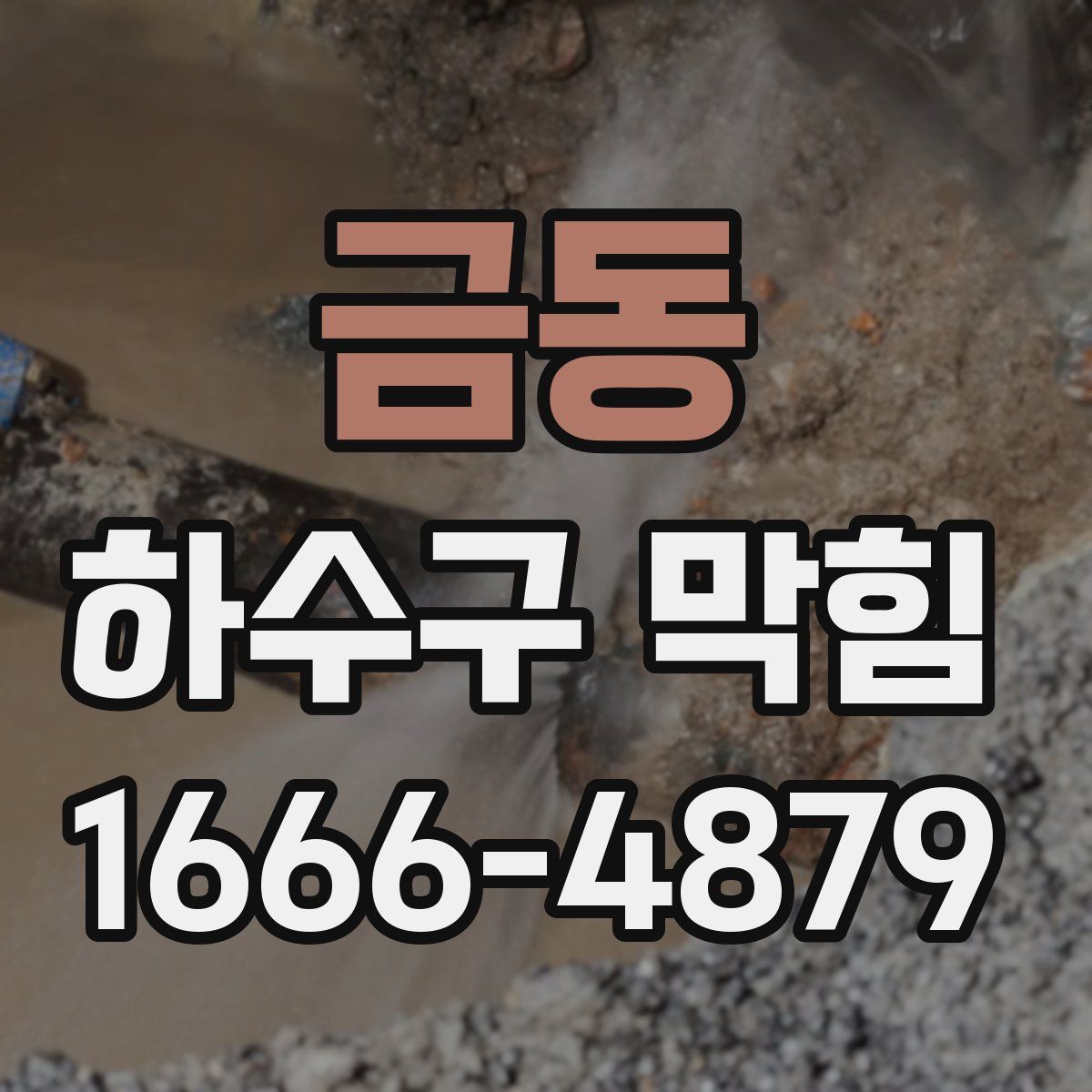 금동 하수구 막힘