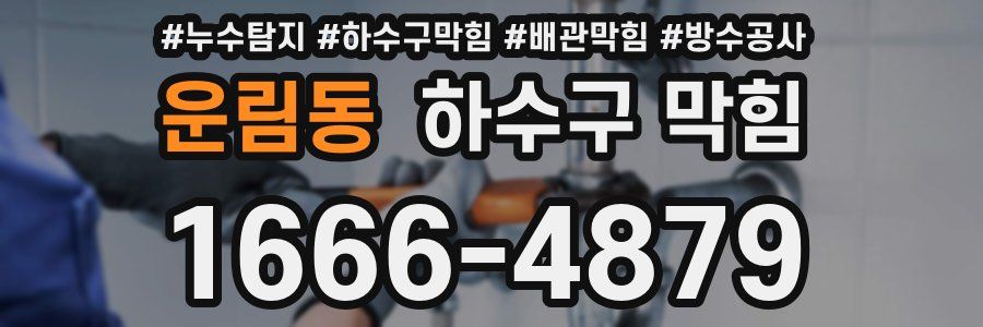 운림동 하수구 막힘