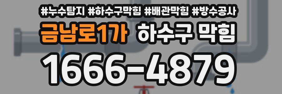 금남로1가 하수구 막힘
