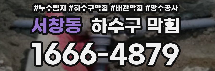 서창동 하수구 막힘