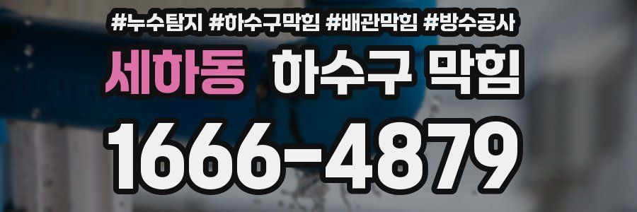 세하동 하수구 막힘