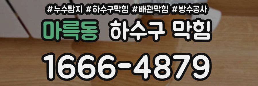마륵동 하수구 막힘