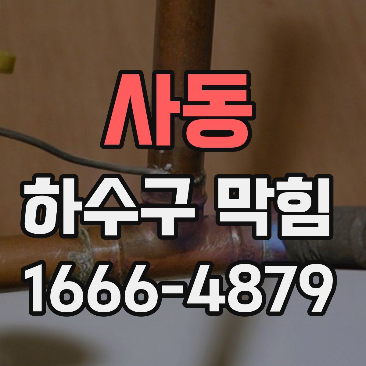 사동 하수구 막힘