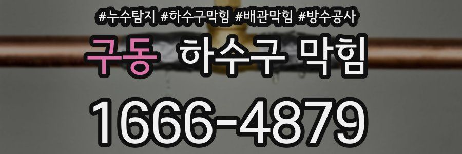 구동 하수구 막힘
